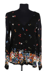 Blouse Sézane Noir en Viscose, taille S - Seconde Main
