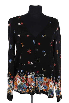 Blouse Sézane Noir en Viscose, taille S - Seconde Main