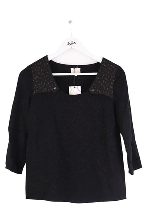Blouse Sézane Noir en Viscose, taille S - Seconde Main
