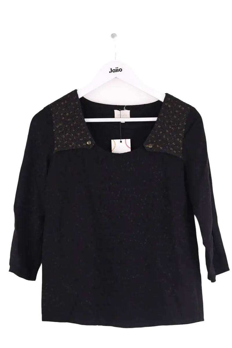 Blouse Sézane Noir en Viscose, taille S - Seconde Main
