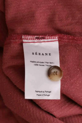 Blouse Sézane Rose en Viscose