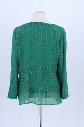 Blouse Sézane Vert en Soie