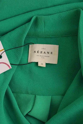 Blouse Sézane Vert en Synthétique