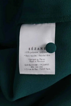 Blouse Sézane Vert en Synthétique