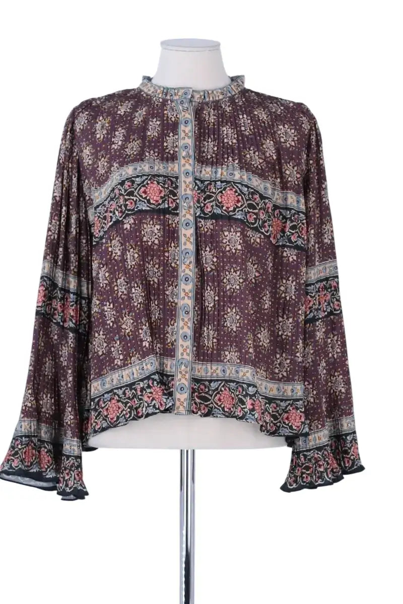 Blouse Sézane Violet en Synthétique, taille XL - Seconde Main