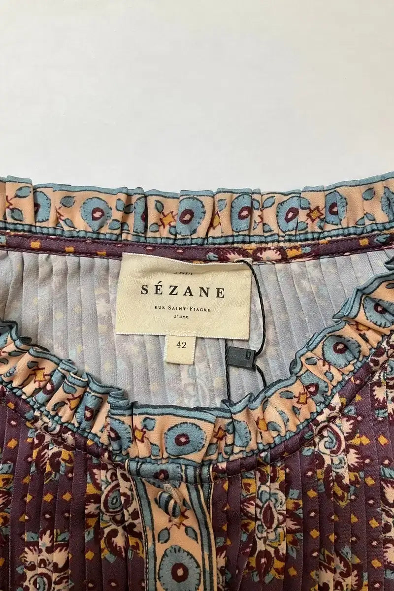 Blouse Sézane Violet en Synthétique