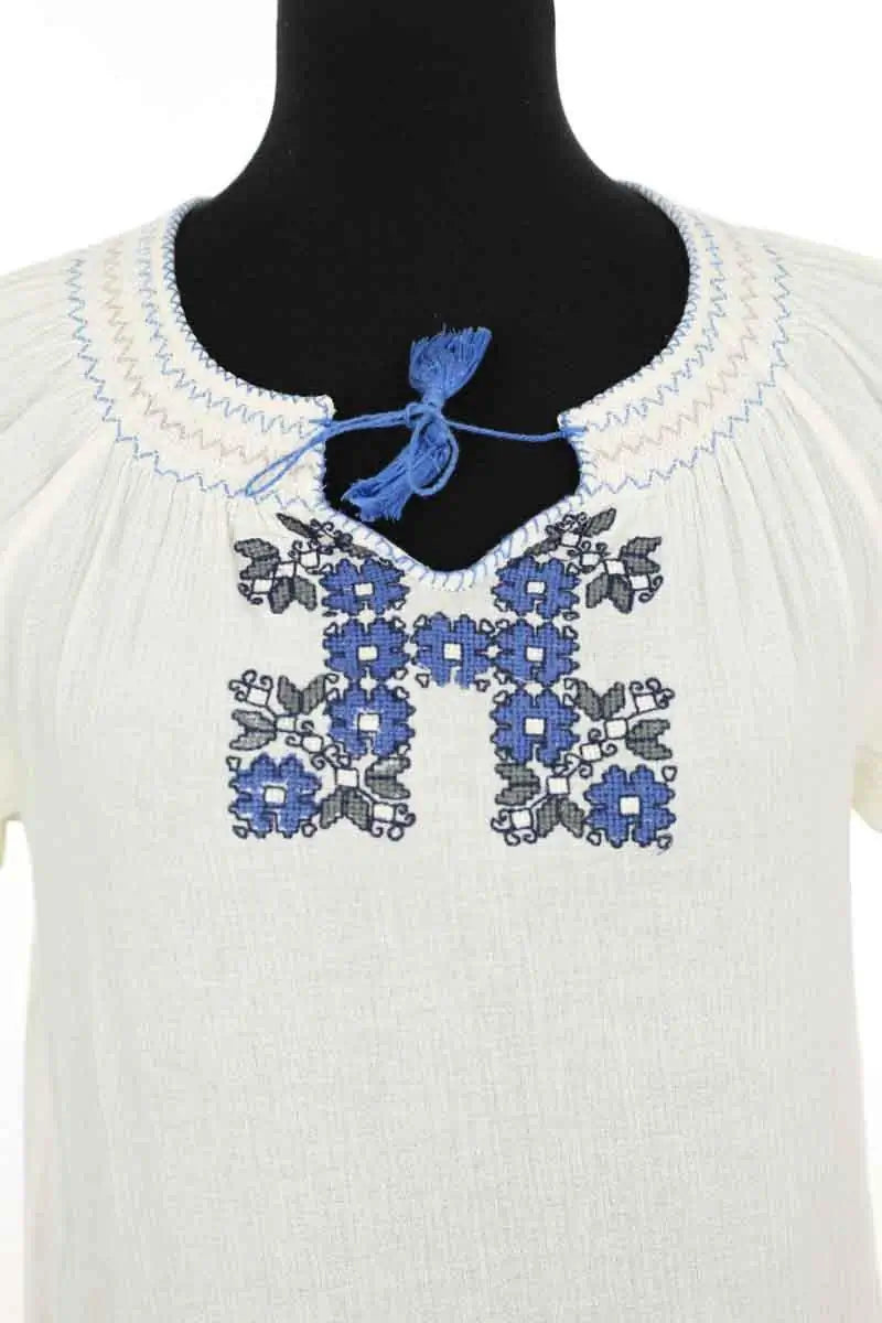 Blouse Soeur Blanc en Coton