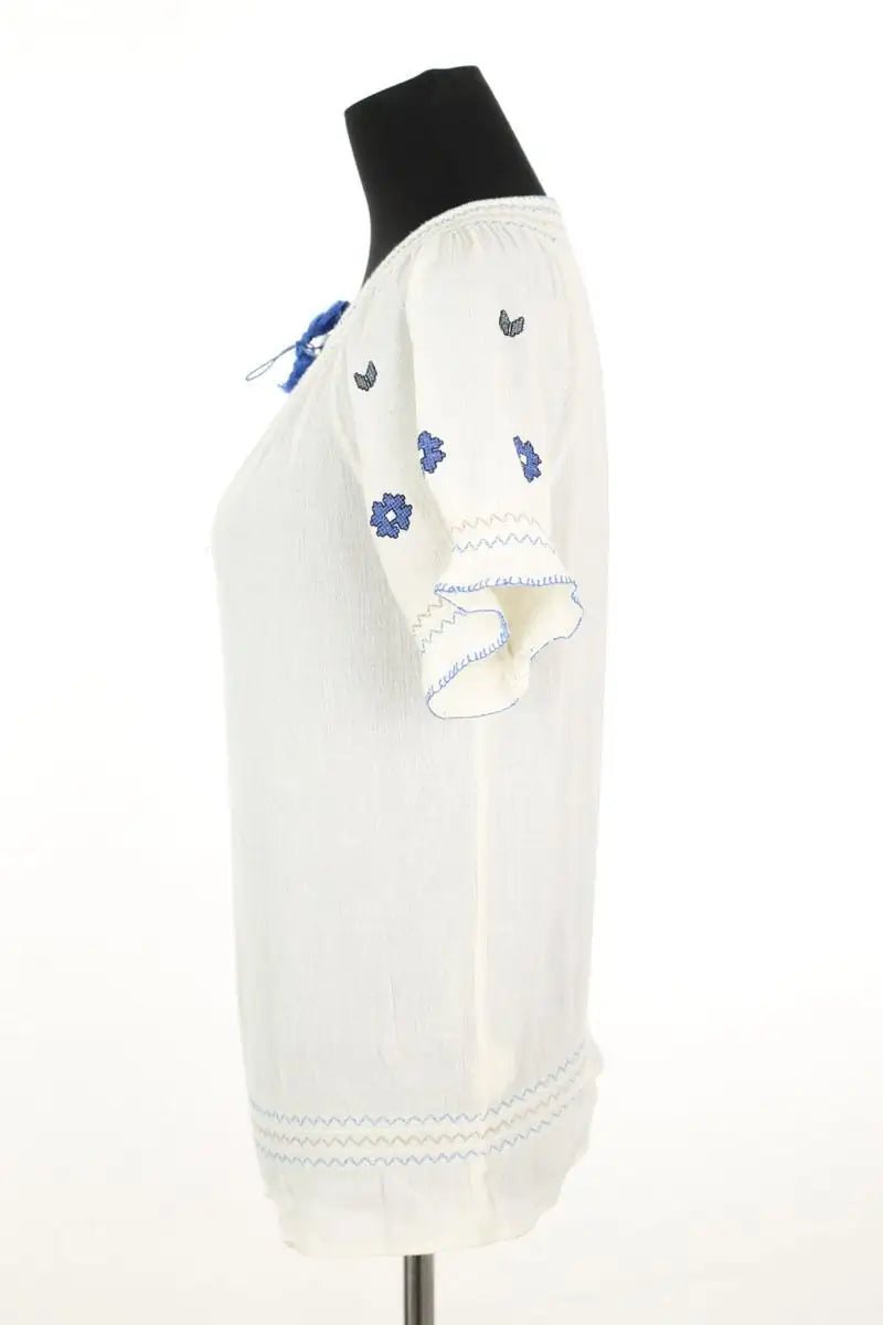 Blouse Soeur Blanc en Coton