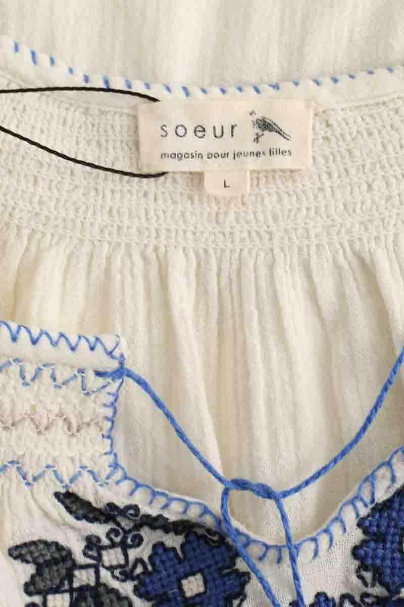 Blouse Soeur Blanc en Coton