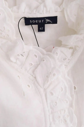 Blouse Soeur Blanc en Coton