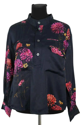 Blouse Soeur Bleu en Synthétique, taille M - Seconde Main