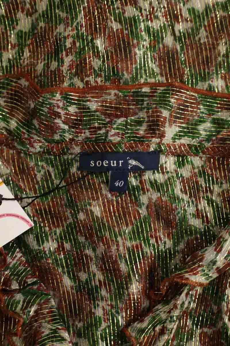 Blouse Soeur Houna Vert en Viscose