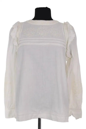 Blouse Soeur Ines Blanc en Coton, taille L - Seconde Main
