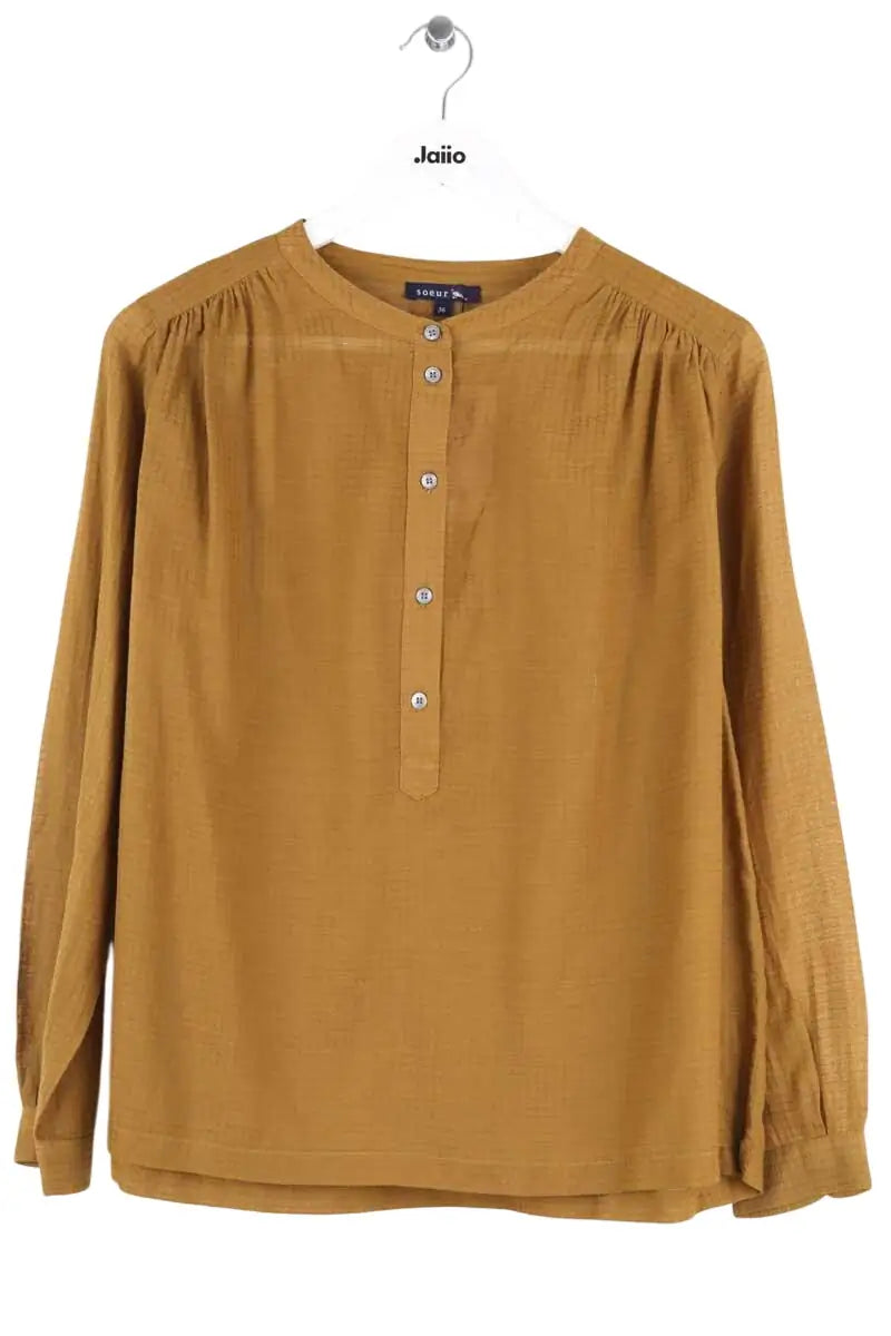 Blouse Soeur Jaune en Viscose, taille S - Seconde Main