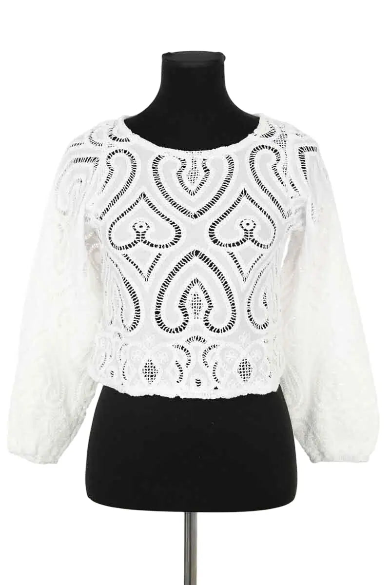 Blouse Songe Lab Blanc en Coton, taille XS - Seconde Main