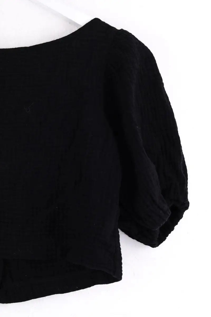 Blouse Songe Lab Noir en Coton