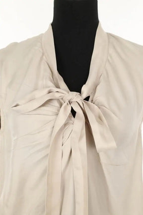 Blouse Tara Jarmon Beige en Soie