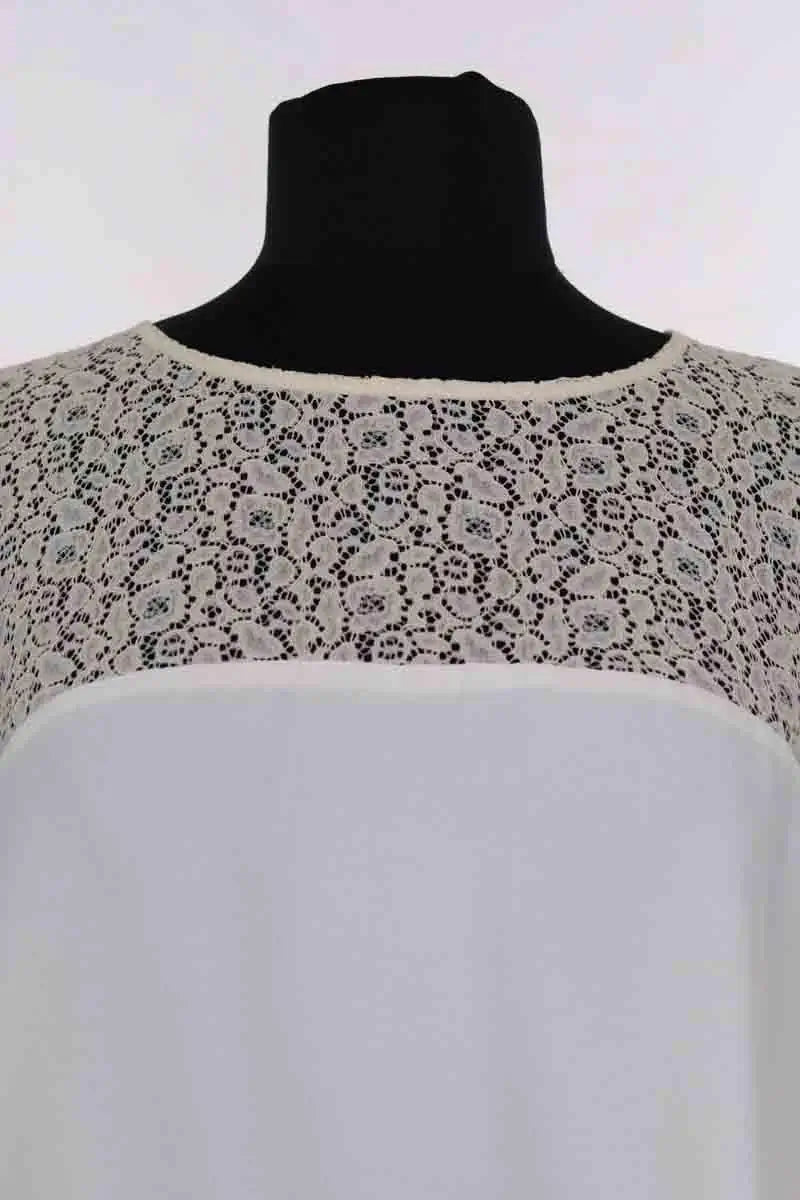 Blouse Tara Jarmon Blanc en Synthétique