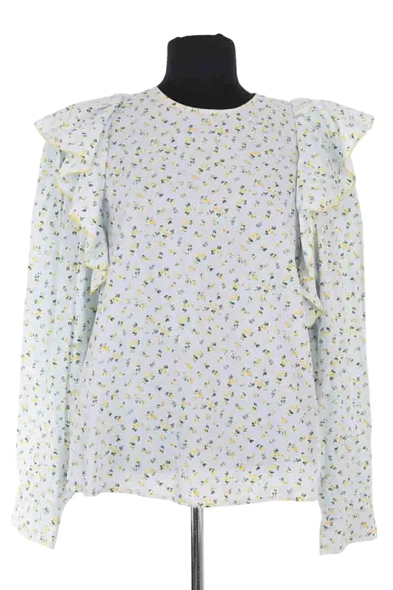 Blouse Tara Jarmon Bleu en Coton, taille L - Seconde Main