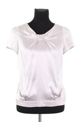 Blouse Tara Jarmon Gris en Soie, taille S - Seconde Main
