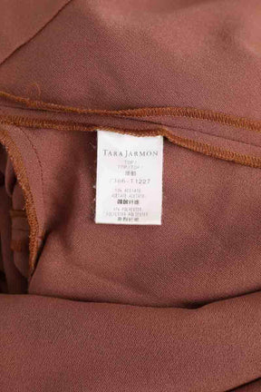 Blouse Tara Jarmon Marron en Synthétique