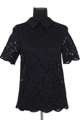 Blouse Tara Jarmon Noir en Synthétique, taille S - Seconde Main