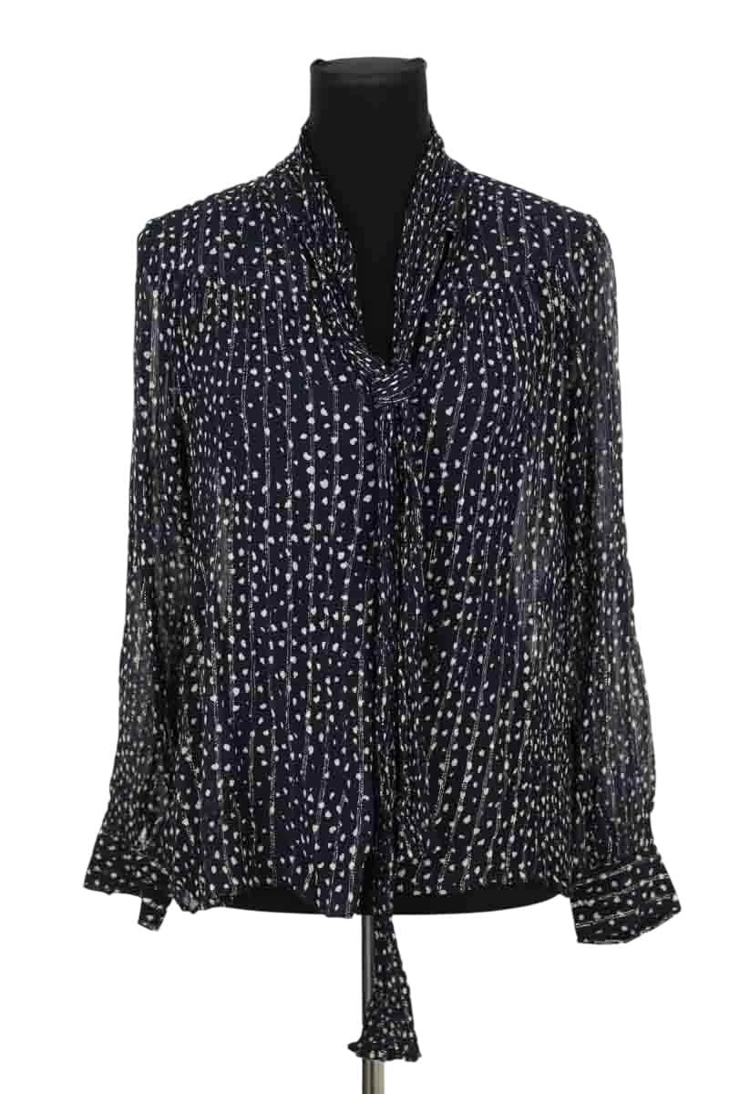 Blouse Tara Jarmon Noir en Viscose, taille M - Seconde Main