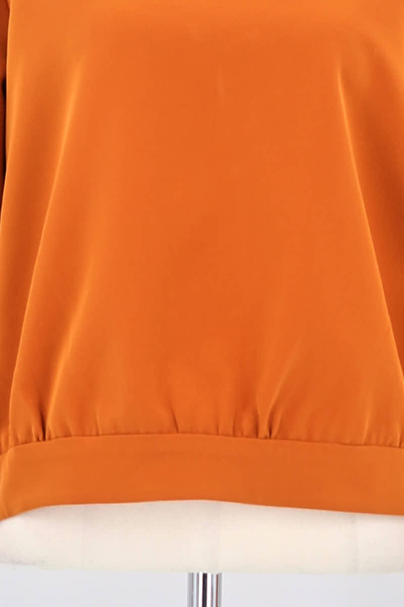 Blouse Tara Jarmon Orange en Polyester