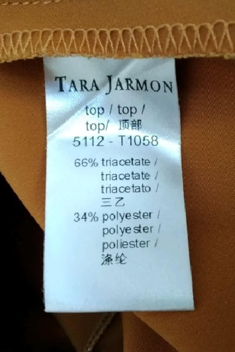 Blouse Tara Jarmon Orange en Polyester