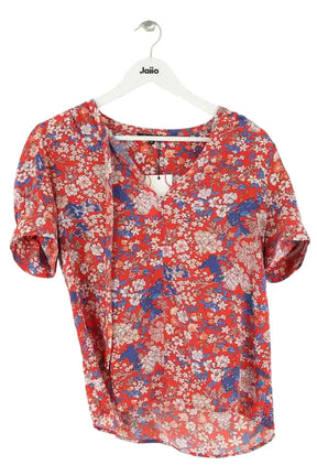 Blouse Tara Jarmon Rouge en Soie, taille L - Seconde Main