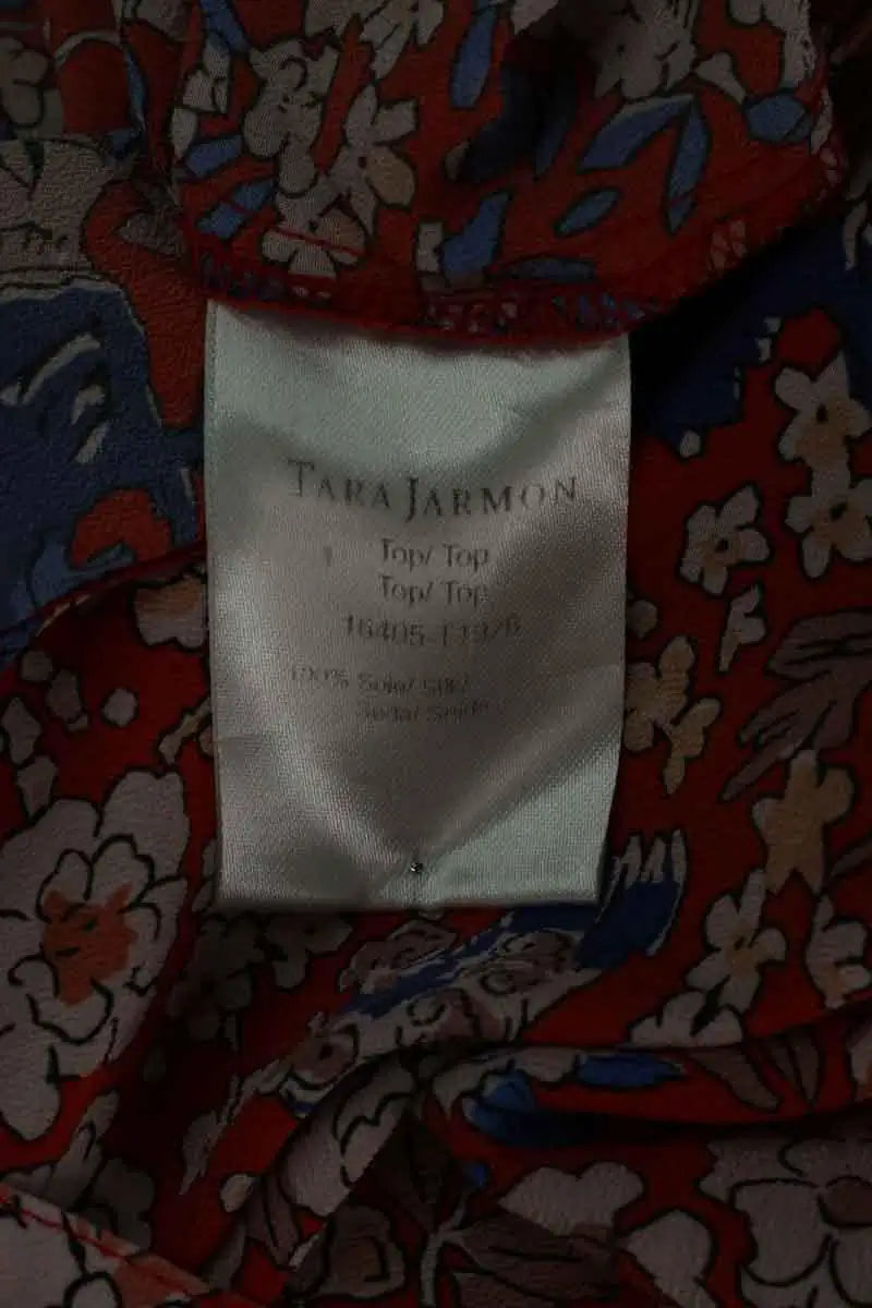 Blouse Tara Jarmon Rouge en Soie