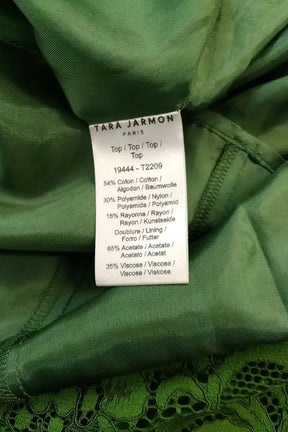 Blouse Tara Jarmon Vert en Coton