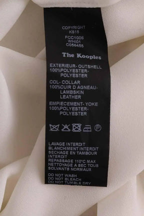 Blouse The Kooples Blanc en Synthétique