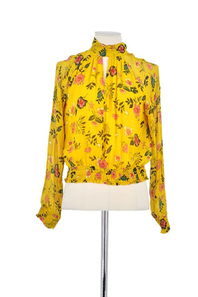 Blouse The Kooples Jaune en Viscose, taille S - Seconde Main