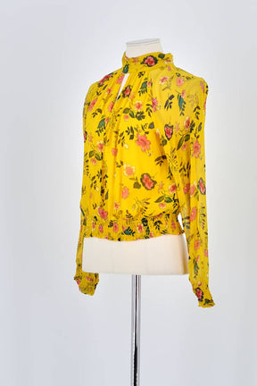 Blouse The Kooples Jaune en Viscose