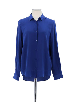 Blouse The Kooples Marine en Soie, taille XS - Seconde Main