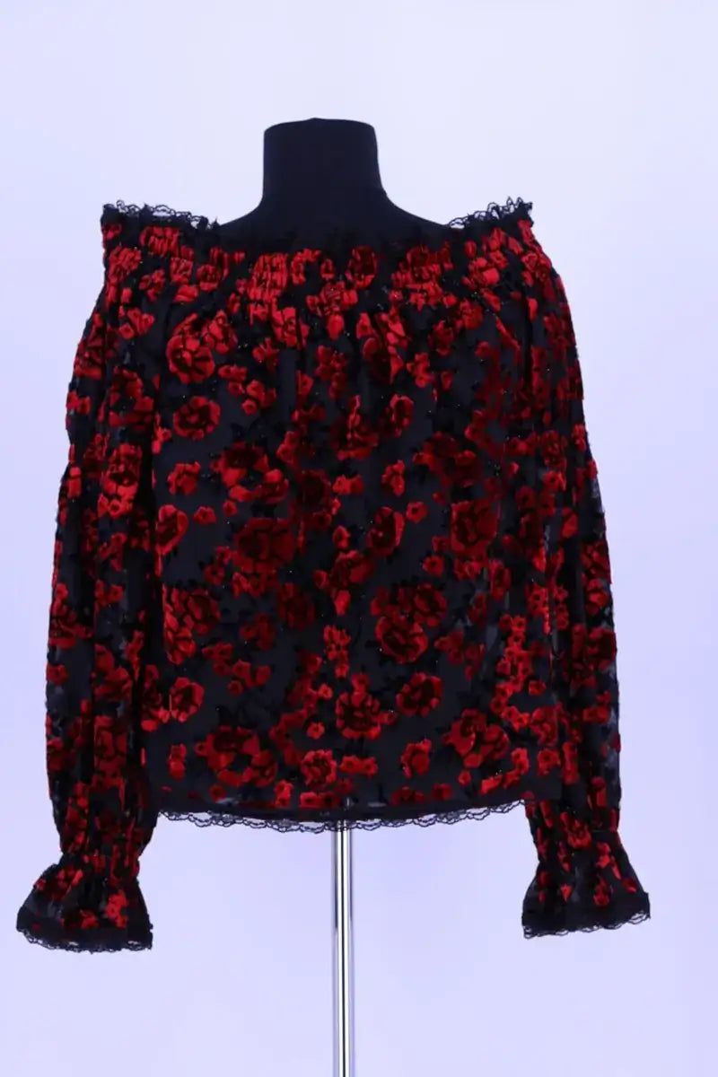 Blouse The Kooples Noir en Synthétique