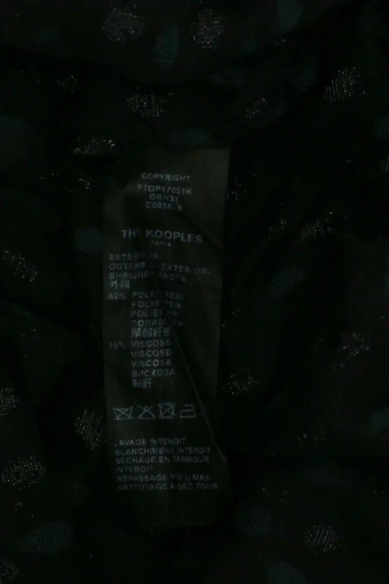 Blouse The Kooples Noir en Synthétique