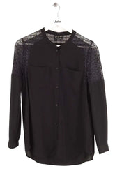 Blouse The Kooples Noir en Synthétique, taille M - Seconde Main