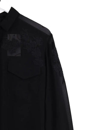 Blouse The Kooples Noir en Synthétique