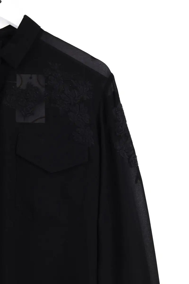 Blouse The Kooples Noir en Synthétique