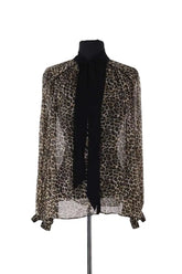 Blouse The Kooples Noir en Synthétique, taille S - Seconde Main