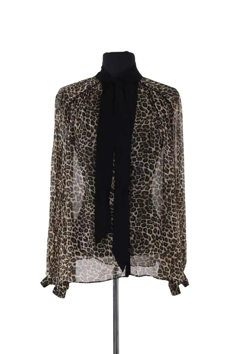 Blouse The Kooples Noir en Synthétique, taille S - Seconde Main