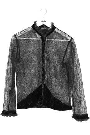 Blouse The Kooples Noir en Synthétique, taille S - Seconde Main