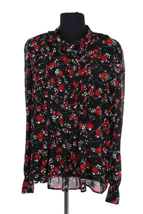 Blouse The Kooples Noir en Synthétique, taille S - Seconde Main
