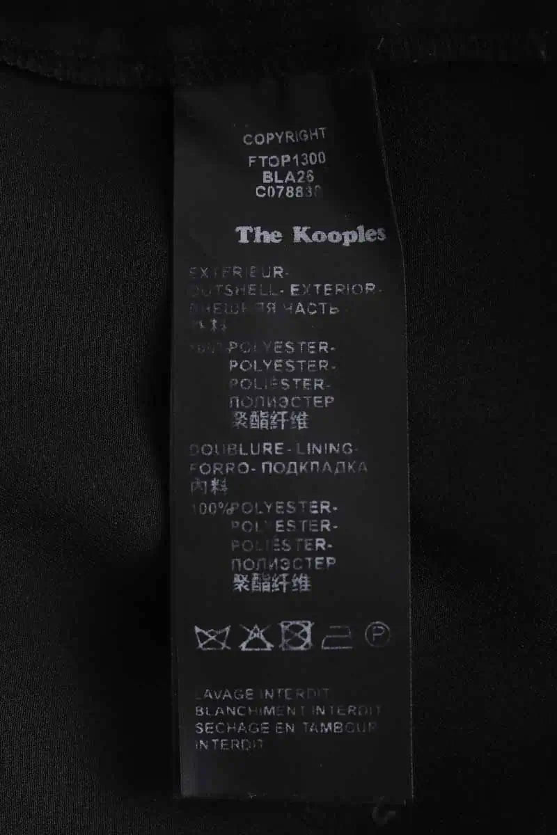Blouse The Kooples Noir en Synthétique