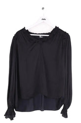 Blouse The Kooples Noir en Synthétique, taille XS - Seconde Main