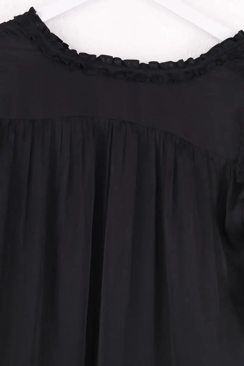 Blouse The Kooples Noir en Synthétique