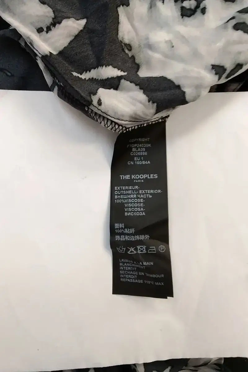 Blouse The Kooples Noir en Viscose