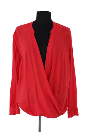 Blouse The Kooples Rouge en Viscose, taille L - Seconde Main